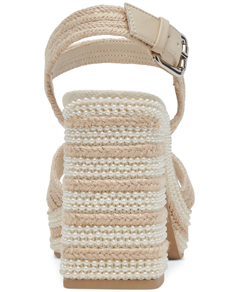 Dolce Vita Women's Anira Embellished Two-Piece Platform Dress Sandals