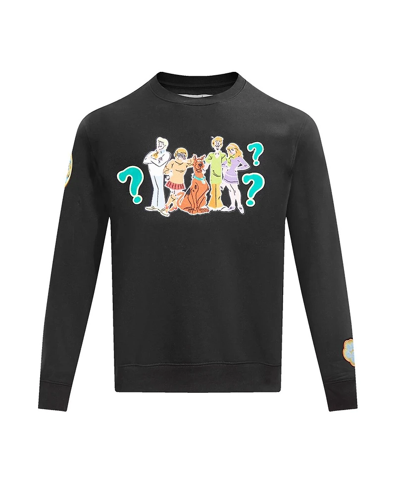 Men's and Women's Freeze Max Black Scooby-Doo Mystery Solving Club Pullover Sweatshirt