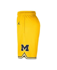 Men's Nike Maize Michigan Wolverines Limited Performance Basketball Shorts