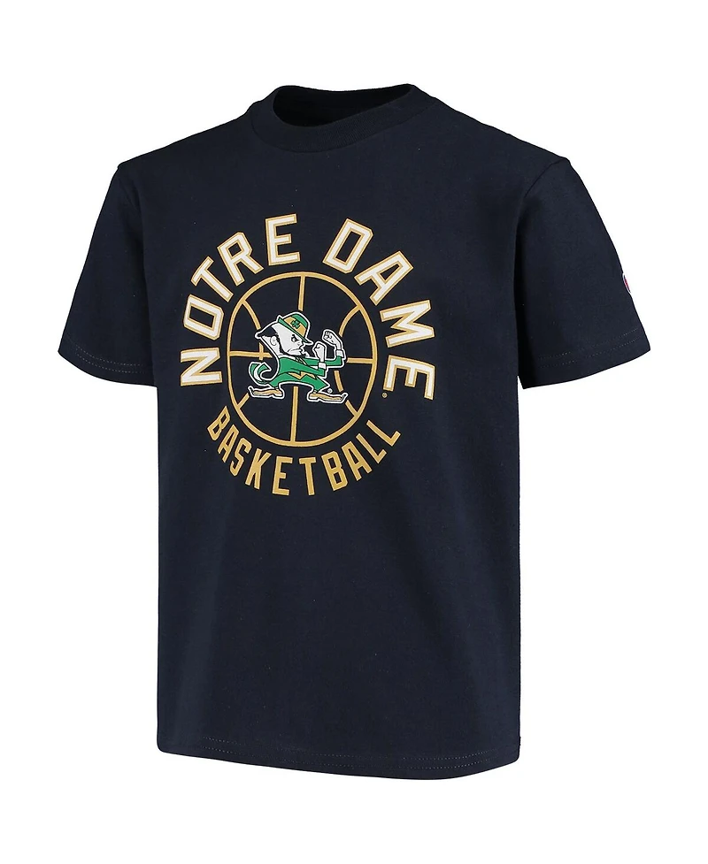 Big Boys Champion Navy Notre Dame Fighting Irish Basketball T-shirt