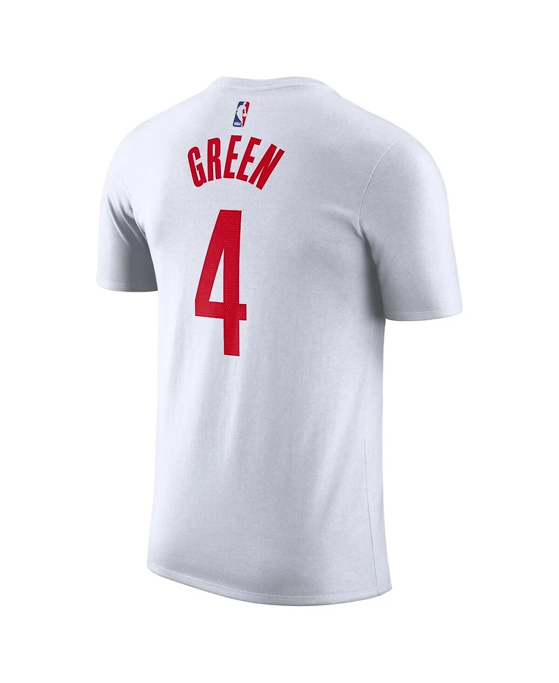 Men's Nike Jalen Green White Houston Rockets 2022/23 Name and Number T-shirt