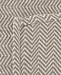 Melange Home Herringbone Cotton Blanket, Full/Queen