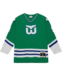 Men's Mitchell & Ness Gordie Howe Green Hartford Whalers 1979/80 Blue Line Player Jersey