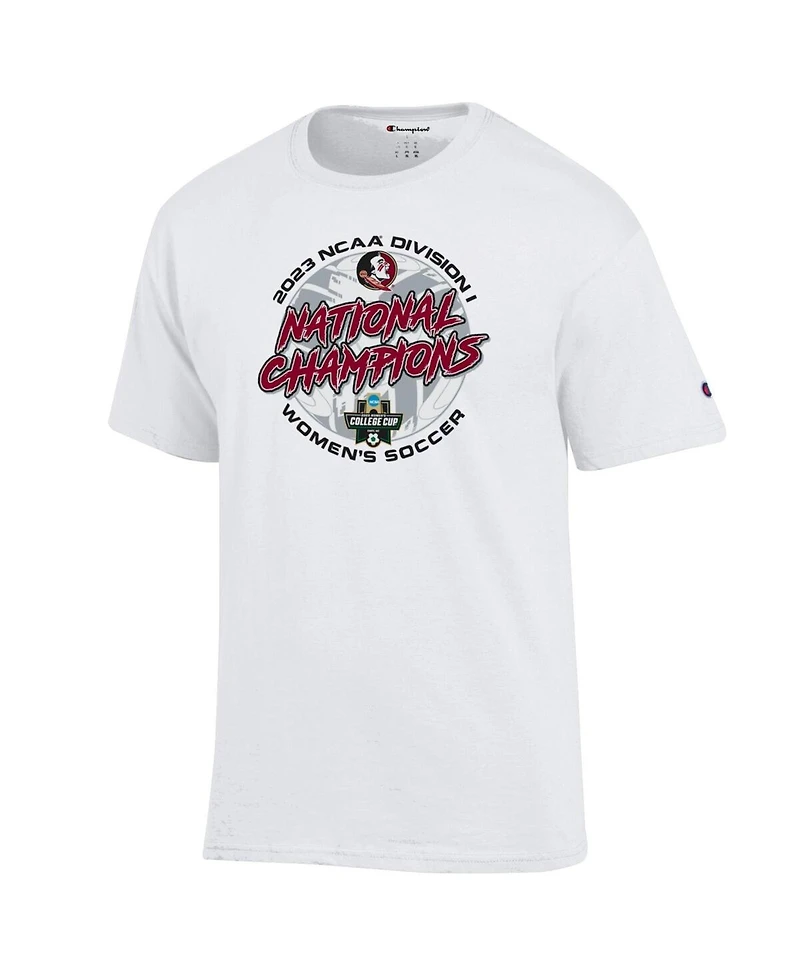 Men's and Women's Champion White Florida State Seminoles 2023 Ncaa Soccer National Champions Locker Room T-shirt