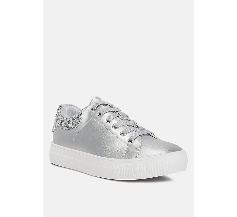 Women Gems Diamante Embellished Sneakers