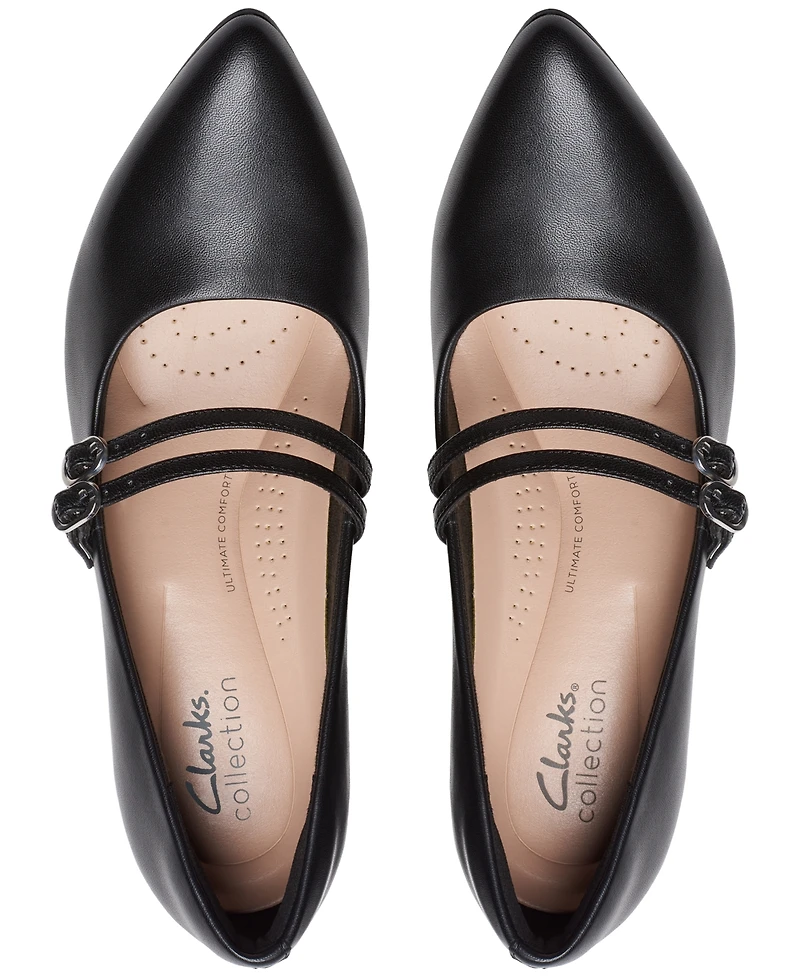 Clarks Women's Kataleyna Joy Double-Strap Pointed-Toe Pumps