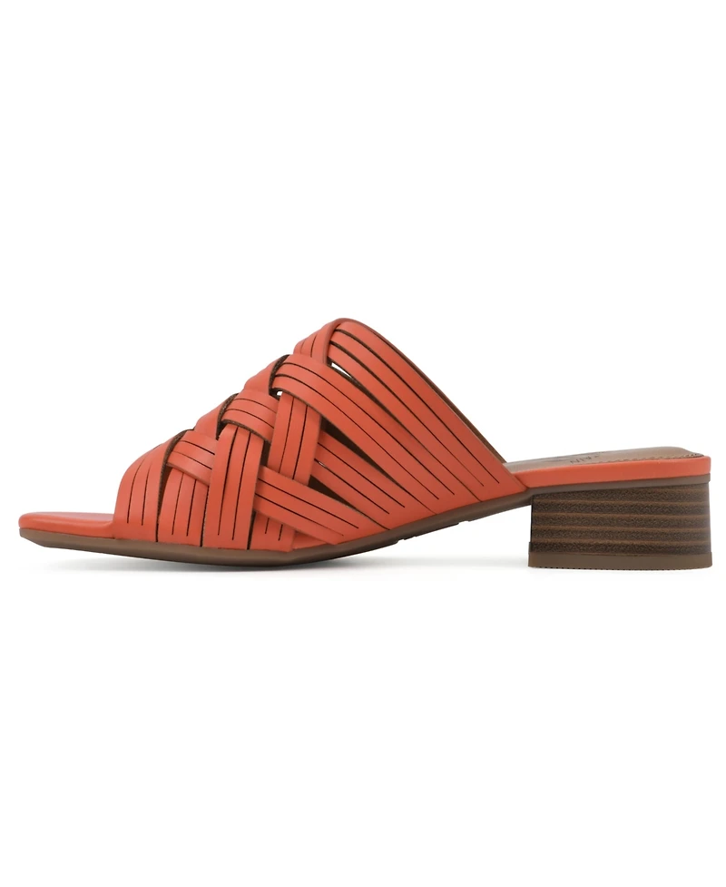 White Mountain Women's Alluvia Slide Flat Sandals