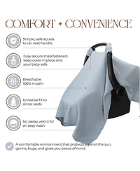 Comfy Cubs Muslin Car Seat Cover