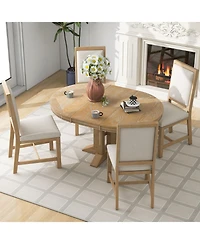 Streamdale Farmhouse Dining Set Table & 4 Chairs