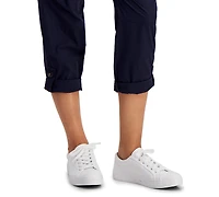 Nautica Jeans Women's Cotton Roll-Tab Utility Pants