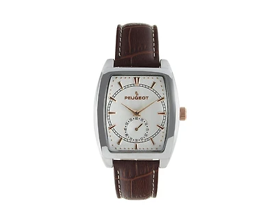 Peugeot Men 33mm Remote Second Hand Leather Strap watch