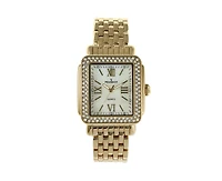 Peugeot Women's Gold Tank Bracelet Watch with Panther Link Gold-Tone Bracelet Strap