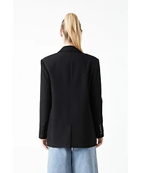 Grey Lab Women's Tuxedo Oversized Jacket