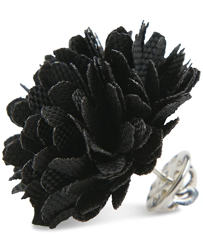 Con.Struct Men's Ceremony Satin Checkerboard Flower Lapel Pin, Created for Macy's