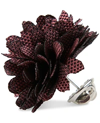 Con.Struct Men's Ceremony Satin Checkerboard Flower Lapel Pin, Created for Macy's