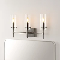 Jonathan Y Cato Bohemian Farmhouse Iron/Glass Led Vanity Light
