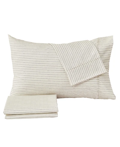 Premium Comforts Striped Wrinkle Resistant Microfiber 4-Pc. Sheet Set, King - Stripe