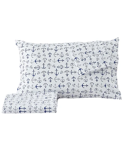 Premium Comforts Coastal Printed Microfiber 3-Pc. Sheet Set, Twin