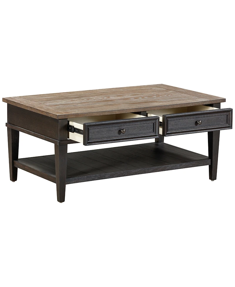 Dawnwood 48" Wood Rectangular Cocktail Table, Created for Macy's