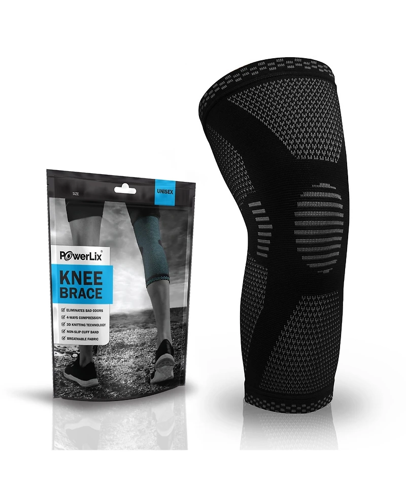 Powerlix Large Compression Knee Sleeve: Ultimate Support for Active Lifestyles and Injuries