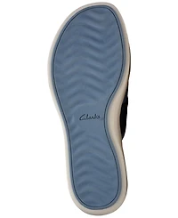 Clarks Women's Drift Buckle Slip-On Slide Wedge Sandals
