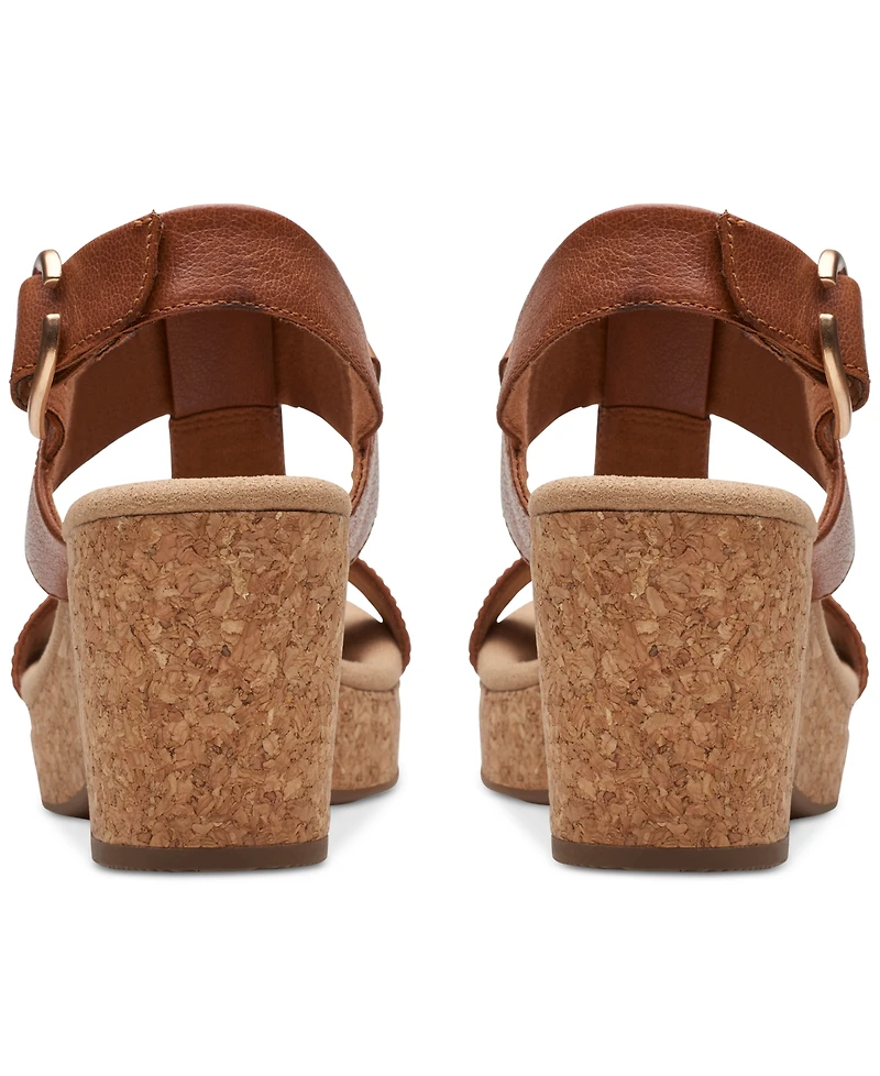 Clarks Giselle Style Wedge Heel Platform Sandals