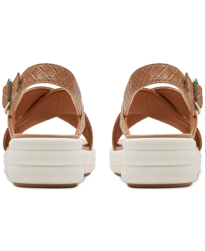 Clarks Women's Drift Sun Slip-On Slingback Wedge Sandals