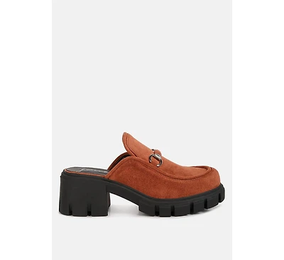 Women prosper velvet slip on mules