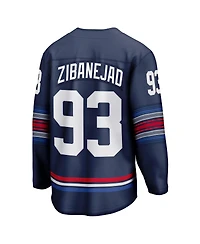 Men's Fanatics Mika Zibanejad Navy New York Rangers Alternate Premier Breakaway Player Jersey