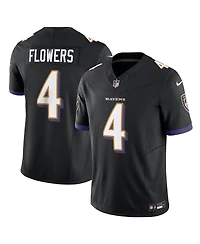 Men's Nike Zay Flowers Black Baltimore Ravens Alternate Vapor F.u.s.e. Limited Jersey