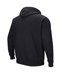 Men's Colosseum Black Northwestern Wildcats Double Arch Pullover Hoodie