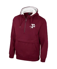 Men's Colosseum Maroon Texas A&M Aggies Half-Zip Hoodie