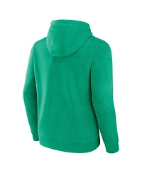 Men's Fanatics Kelly Green Distressed Philadelphia Eagles Gridiron Classics Go Birds Vintage-Like Arch Pullover Hoodie