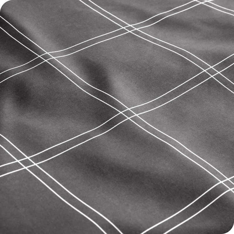 Bare Home Ultra-Soft Double Brushed Print Queen Sheet Set - Plaid