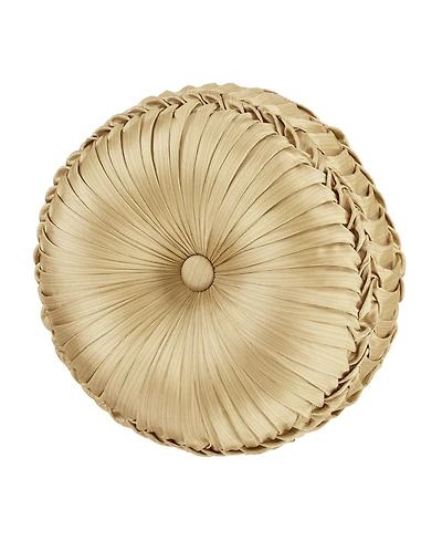 J Queen New York Aurelia Tufted Decorative Pillow, 15" Round