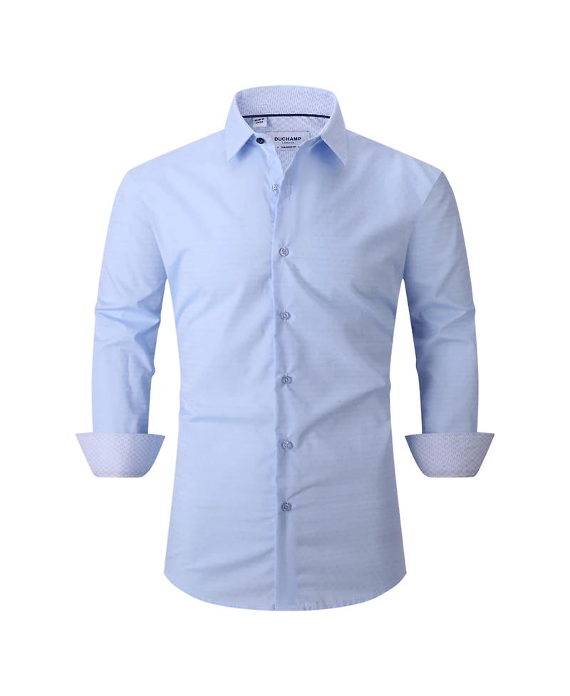 Duchamp London Men's Textured Dot Dress Shirt