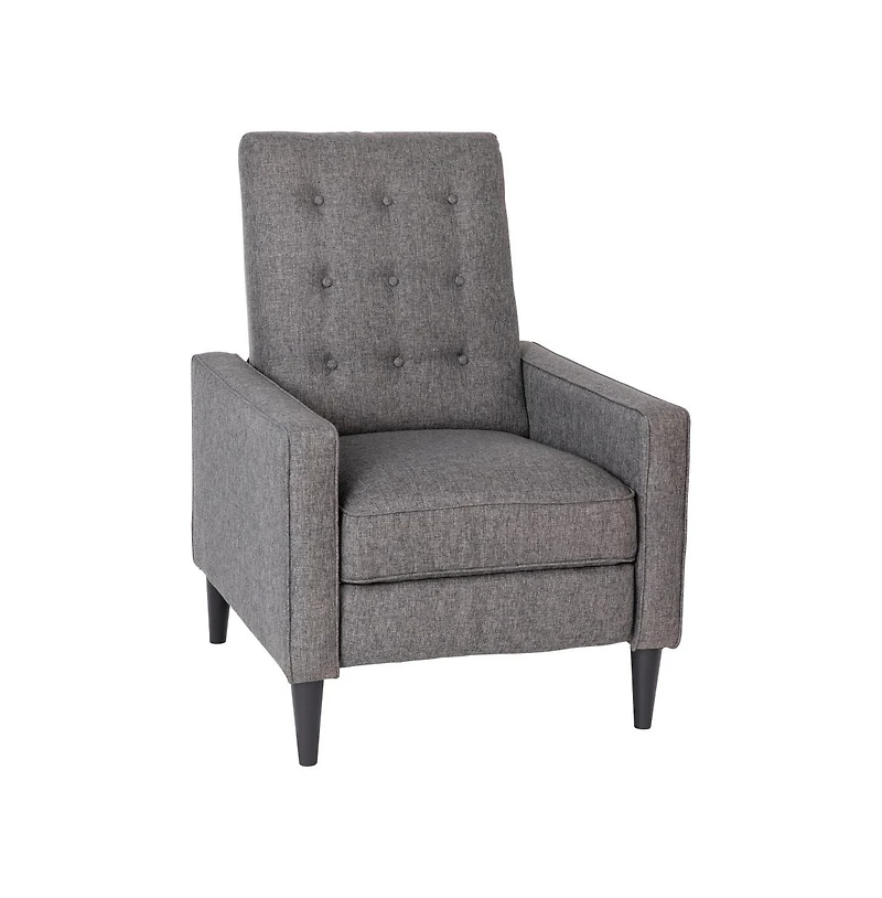 Darcy Recliner Chair Mid-Century Modern Tufted Upholstery Ergonomic Push Back Living Room Recliner