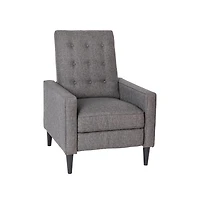 Darcy Recliner Chair Mid-Century Modern Tufted Upholstery Ergonomic Push Back Living Room Recliner