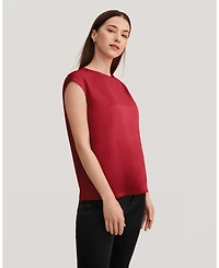 Lilysilk Women's Basic Cap Sleeves Silk Tee