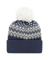 Women's '47 Brand Blue Toronto Maple Leafs Elsa Cuffed Knit Hat with Pom