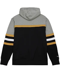 Men's Mitchell & Ness Black, Gray Vegas Golden Knights Head Coach Pullover Hoodie