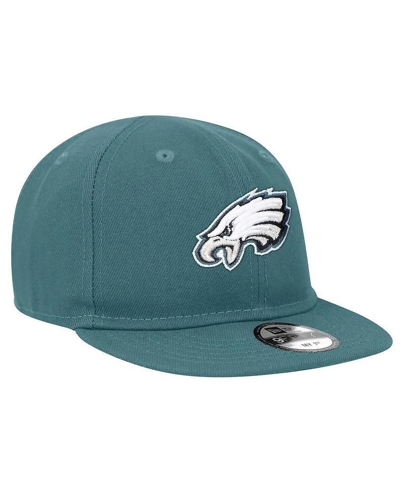 Infant Boys and Girls New Era Midnight Green Philadelphia Eagles My 1st 9FIFTY Adjustable Hat