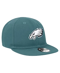 Infant Boys and Girls New Era Midnight Green Philadelphia Eagles My 1st 9FIFTY Adjustable Hat