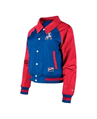 Women's New Era Royal England Patriots Coaches Raglan Full-Snap Jacket