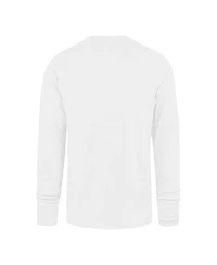 Men's '47 Brand White Distressed Detroit Lions Premier Franklin Long Sleeve T-shirt