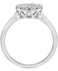 Diamond Circle Cluster Ring (1/2 ct. t.w.) in 10k White Gold