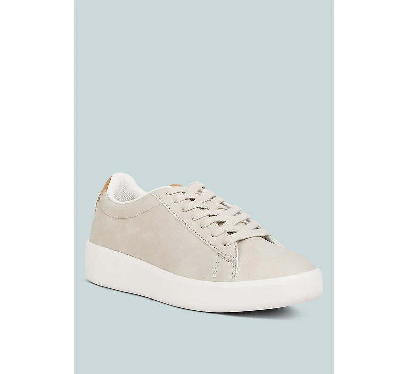 Women Minky Lace Up Casual Sneakers