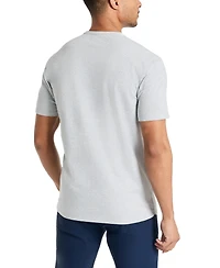 Kenneth Cole Men's 4-Way Stretch Heathered Stand-Collar Pique Henley