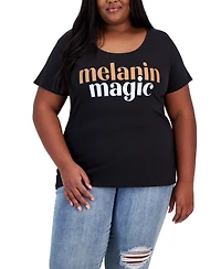 Hybrid Apparel Trendy Plus Melanin Magic Graphic T-Shirt