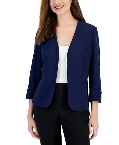 Kasper Women's Stretch Crepe Open-Front Blazer